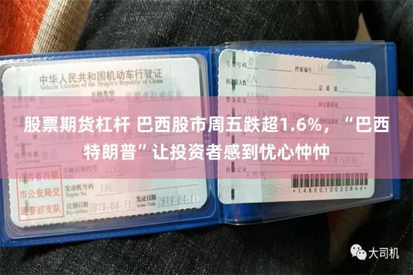 股票期货杠杆 巴西股市周五跌超1.6%，“巴西特朗普”让投资者感到忧心忡忡