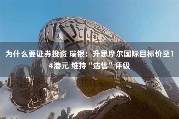 为什么要证券投资 瑞银：升思摩尔国际目标价至14港元 维持“沽售”评级