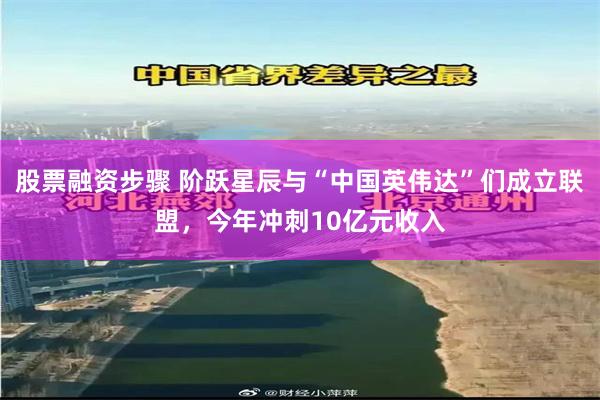 股票融资步骤 阶跃星辰与“中国英伟达”们成立联盟，今年冲刺10亿元收入