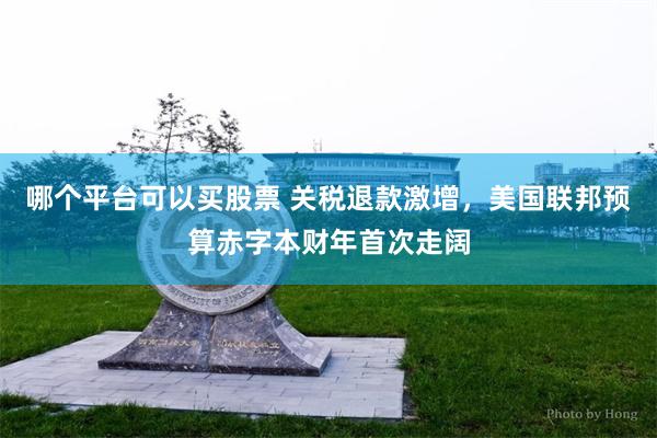 哪个平台可以买股票 关税退款激增，美国联邦预算赤字本财年首次走阔