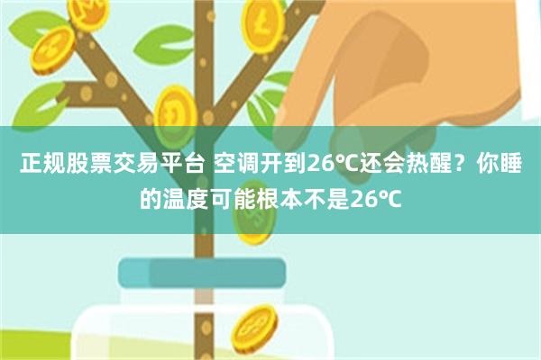 正规股票交易平台 空调开到26℃还会热醒？你睡的温度可能根本不是26℃