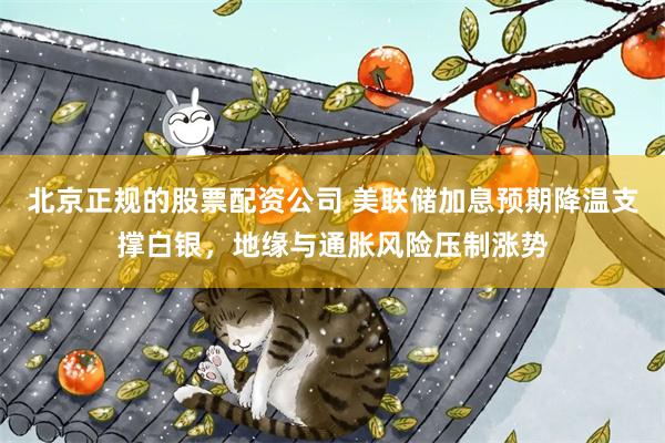 北京正规的股票配资公司 美联储加息预期降温支撑白银，地缘与通胀风险压制涨势